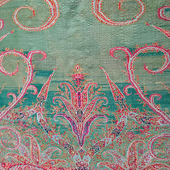 Anthony Hazledine Rare Carpets and Textiles - 19thC fine wool Kashmir shawl Image of rug or carpet